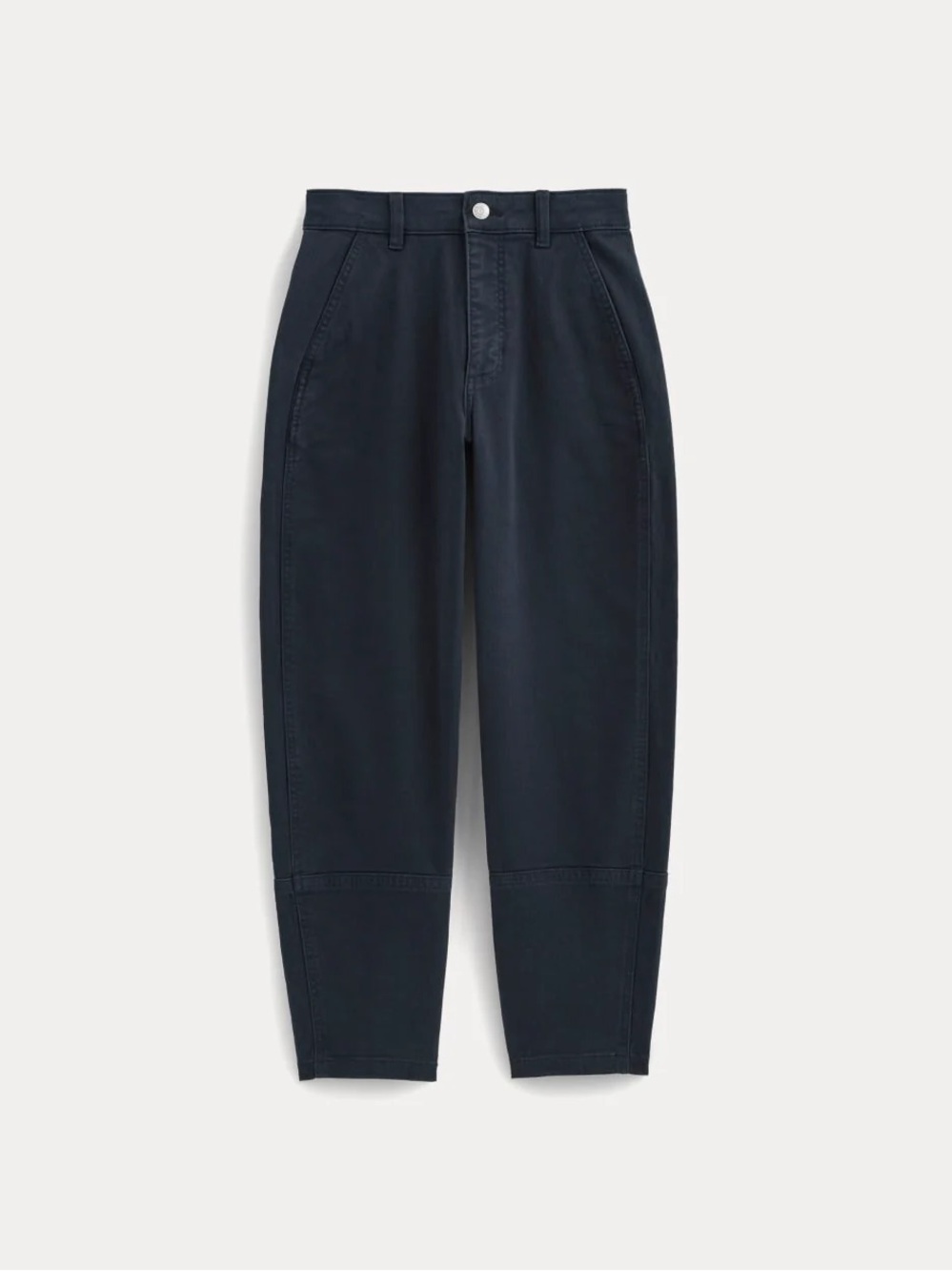 Everlane The Utility Barrel Pant in Navy size 10 Regular high rise - Picture 3 of 7